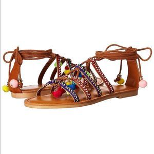 Topline Women’s OhMy Lace Up Flat Sandal NEW  7.5
